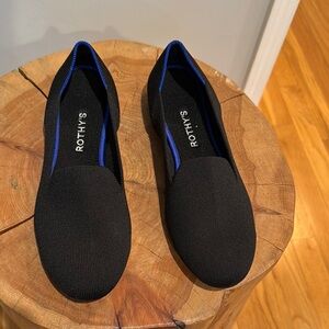 Rothy's Women's Black and Blue Loafers
